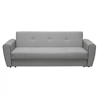 Canapea BELLA extensibila, 3 locuri, cu arcuri si lada depozitare, gri deschis + gri antracit, 230x85x85 cm - 1