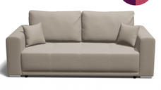 Canapea BERNA extensibila, 3 locuri, cu arcuri si lada depozitare, 238x108x77 cm, Configurator 3D