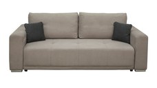 Canapea BERNA extensibila, 3 locuri, cu arcuri si lada depozitare, nisip, 238x108x77 cm