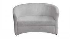 Canapea Cafenea Bucle, gri cu accente roz, dimensiuni 145x60x80 cm