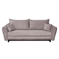 Canapea CAMILLE extensibila, 3 locuri, cu arcuri si lada depozitare, roz pudra, 238x115x95 cm - 1