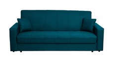 Canapea CORINNE II extensibila, 3 locuri, cu lada depozitare, albastru, 220x90x96 cm