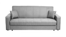 Canapea CORINNE II extensibila, 3 locuri, cu lada depozitare, gri, 220x90x96 cm