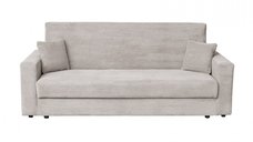 Canapea CORINNE LUX extensibila, 3 locuri, cu lada depozitare, bej inchis, 220x90x96 cm