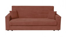 Canapea CORINNE LUX extensibila, 3 locuri, cu lada depozitare, caramiziu, 220x90x96 cm
