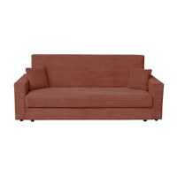 Canapea CORINNE LUX extensibila, 3 locuri, cu lada depozitare, caramiziu, 220x90x96 cm - 1