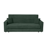 Canapea CORINNE LUX extensibila, 3 locuri, cu lada depozitare, verde smarald, 220x90x96 cm - 1