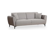 Canapea extensibila AREN, 3 locuri, gri, 215x85x85 cm