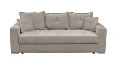 Canapea extensibila ARISSA, 3 locuri, cu arcuri, bej inchis, 235x110x77 cm