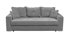 Canapea extensibila ARISSA, 3 locuri, cu arcuri, gri inchis, 235x110x77 cm