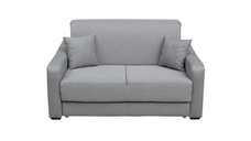 Canapea extensibila ASTI, 2 locuri, cu arcuri si lada depozitare, gri, 155x100x90 cm