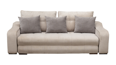 Canapea extensibila ATENA, 3 locuri, cu arcuri si lada depozitare, bej, 250x120x100 cm