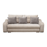 Canapea extensibila ATENA, 3 locuri, cu arcuri si lada depozitare, bej, 250x120x100 cm - 1