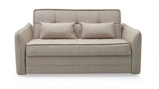 Canapea extensibila DREW, 3 locuri, lada pentru depozitare, crem, 175x110x88 cm