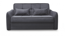 Canapea extensibila DREW C, 3 locuri, cu lada de depozitare, gri inchis, dimensiuni 175x110x88 cm