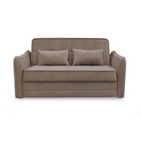 Canapea extensibila DREW C, 3 locuri, lada pentru depozitare, maro, 175x110x88 cm - 1