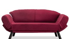 Canapea extensibila GENZO, 2 locuri, bordo, 177x75x87 cm