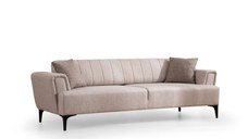 Canapea extensibila HAMLET, 3 locuri, bej, 230x95x77 cm