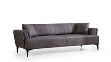 Canapea extensibila HAMLET, 3 locuri, gri inchis, 230x95x77 cm