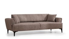 Canapea extensibila HAMLET, 3 locuri, maro deschis, 230x95x77 cm