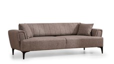 Canapea extensibila HAMLET, 3 locuri, maro deschis, 230x95x77 cm