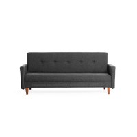Canapea extensibila HIKO, 3 locuri, gri inchis, 200x75x83 cm - 1