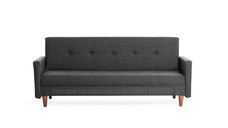 Canapea extensibila HIKO, 3 locuri, gri inchis, 200x75x83 cm