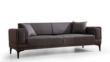 Canapea extensibila HORIZON, 3 locuri, gri inchis, 230x95x77 cm