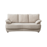 Canapea extensibila LOTUS, 3 locuri, cu arcuri si lada depozitare, bej, 200x100x90 cm - 1