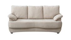 Canapea extensibila LOTUS, 3 locuri, cu arcuri si lada depozitare, bej, 200x100x90 cm