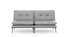 Canapea extensibila MARTIN, 3 locuri, gri, 180x95x95 cm
