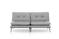 Canapea extensibila MARTIN, 3 locuri, gri, 180x95x95 cm - 1