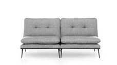 Canapea extensibila MARTIN, 3 locuri, gri, 180x95x95 cm