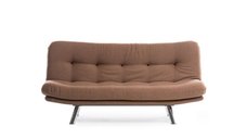 Canapea extensibila MISA, 3 locuri, maro deschis, 180x78x85 cm