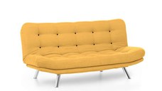 Canapea extensibila MISA, 3 locuri, mustar, 200x105x95 cm