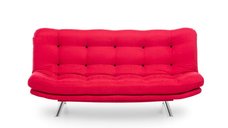 Canapea extensibila MISA, 3 locuri, rosu, 200x105x95 cm