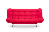 Canapea extensibila MISA, 3 locuri, rosu, 200x105x95 cm - 1