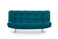 Canapea extensibila MISA, 3 locuri, verde petrol, 200x105x95 cm - 1