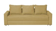 Canapea extensibila NICO II 3 locuri, galben, cu arcuri si lada de depozitare, dimensiuni 220x85x75 cm