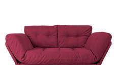 Canapea extensibila NINA, 3 locuri, rosu inchis, 190x85x80 cm