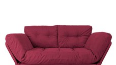 Canapea extensibila NINA, 3 locuri, rosu inchis, 190x85x80 cm