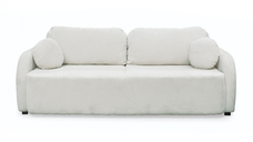 Canapea extensibila NOVA, 3 locuri, cu arcuri si lada depozitare, crem, 226x103x90 cm