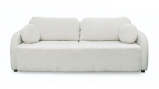 Canapea extensibila NOVA, 3 locuri, cu arcuri si lada depozitare, crem, 226x103x90 cm