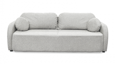 Canapea extensibila NOVA, 3 locuri, cu arcuri si lada depozitare, gri, 226x103x90 cm