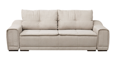 Canapea extensibila OSLO, 3 locuri, cu arcuri si lada depozitare, bej, 265x115x100 cm