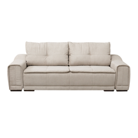 Canapea extensibila OSLO, 3 locuri, cu arcuri si lada depozitare, bej, 265x115x100 cm - 1
