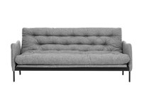 Canapea extensibila RENGE, 3 locuri, gri deschis, 200x82x92 cm - 1