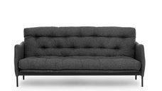 Canapea extensibila RENGE, 3 locuri, gri inchis, 200x82x92 cm