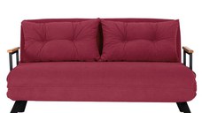 Canapea extensibila SANDO, 2 locuri, bordo, 133x78x78 cm