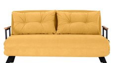 Canapea extensibila SANDO, 2 locuri, mustar, 133x78x78 cm